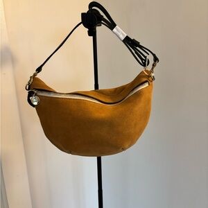 Clare V. tan suede Grande Fanny